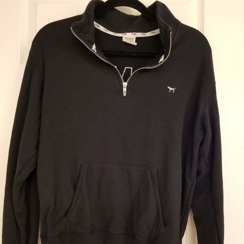 Victoria Secret Pink 1/4 zip sweatshirt size Small